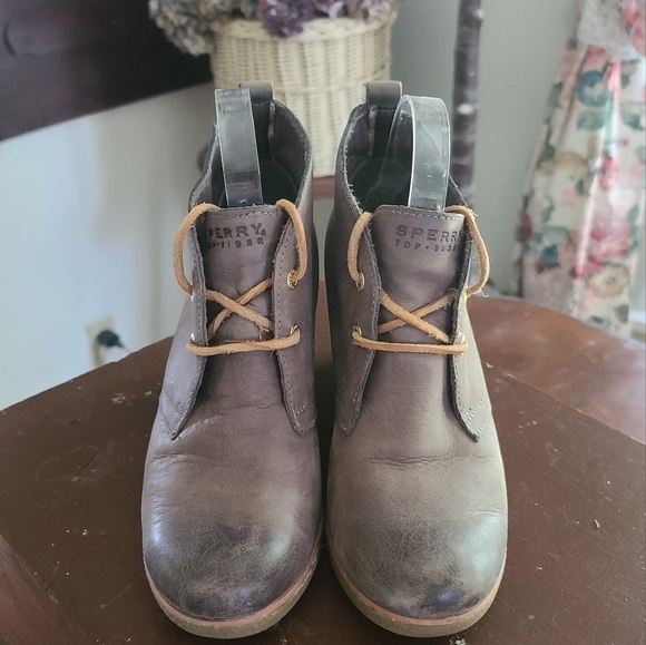 Sperry Top siders wedges booties leather - Picture 2 of 9